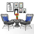 Rattan Patio Furniture Set Outdoor Wicker Bistro Chairs for Garden Use
