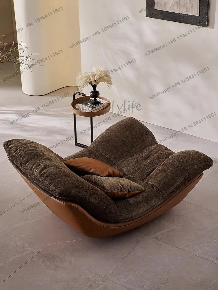 Nordic creative modern minimalist living room leisure chair sofa lazy sofa bedroom senior chair