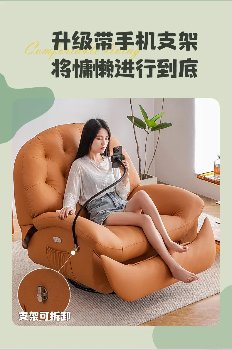 Massage Double Heating Sofa Rocking USB Mobile Phone Bracket Sofa Chair Lounges Single Modern Canape Salon Living Room Furniture
