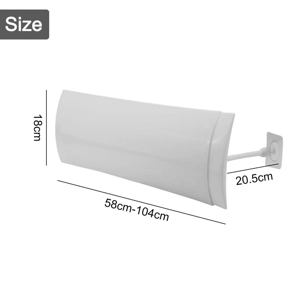 180° Adjustable Air-Conditioning Air Deflector Freely Retractable Between 58-104cm Hanging Anti-Direct Blowing Windshield New
