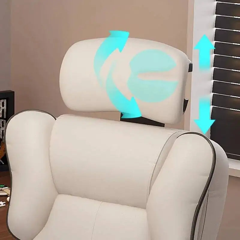 Comfortable Cushion Office Chair Footrest Support Living Room Computer Chair Recliner Swivel Chaise De Bureaux Furniture