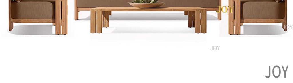 #Villa Courtyard Teak Sofa Outdoor Garden Solid Wood Outdoor Terrace Hotel Leisure Furniture Combination