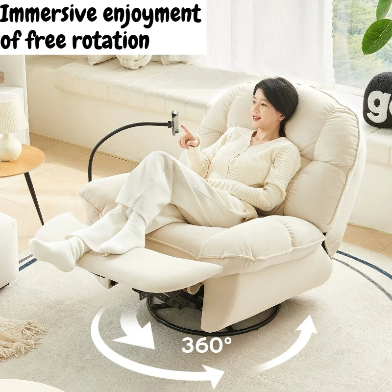 Living Room Single Sofa Fabric Living Room Multi Functional Rocking Chair Lazy Sofa Floor Seat Chaise Lounges Hotel Furniture