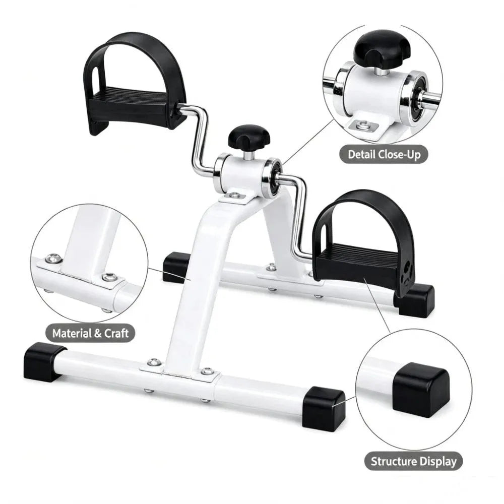 Foldable Exercise Bike Non-Slip Adjustable Leg Trainer LCD Display Portable Mini Exercise Bike Leg Rehabilitation