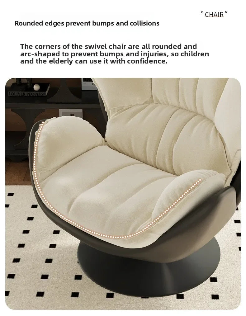 Upgraded and enlarged lazy sofa, 360 ° rotating single sofa, living room leisure sofa, thickened soft pack lazy sofa chair
