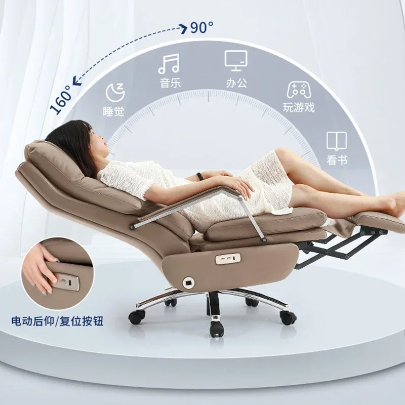 Luxurious Boss Office Chairs Armchair Relaxing Comfort Modern Office Chairs Recliner Sedentary Office Furniture Bureaustoel LLOC