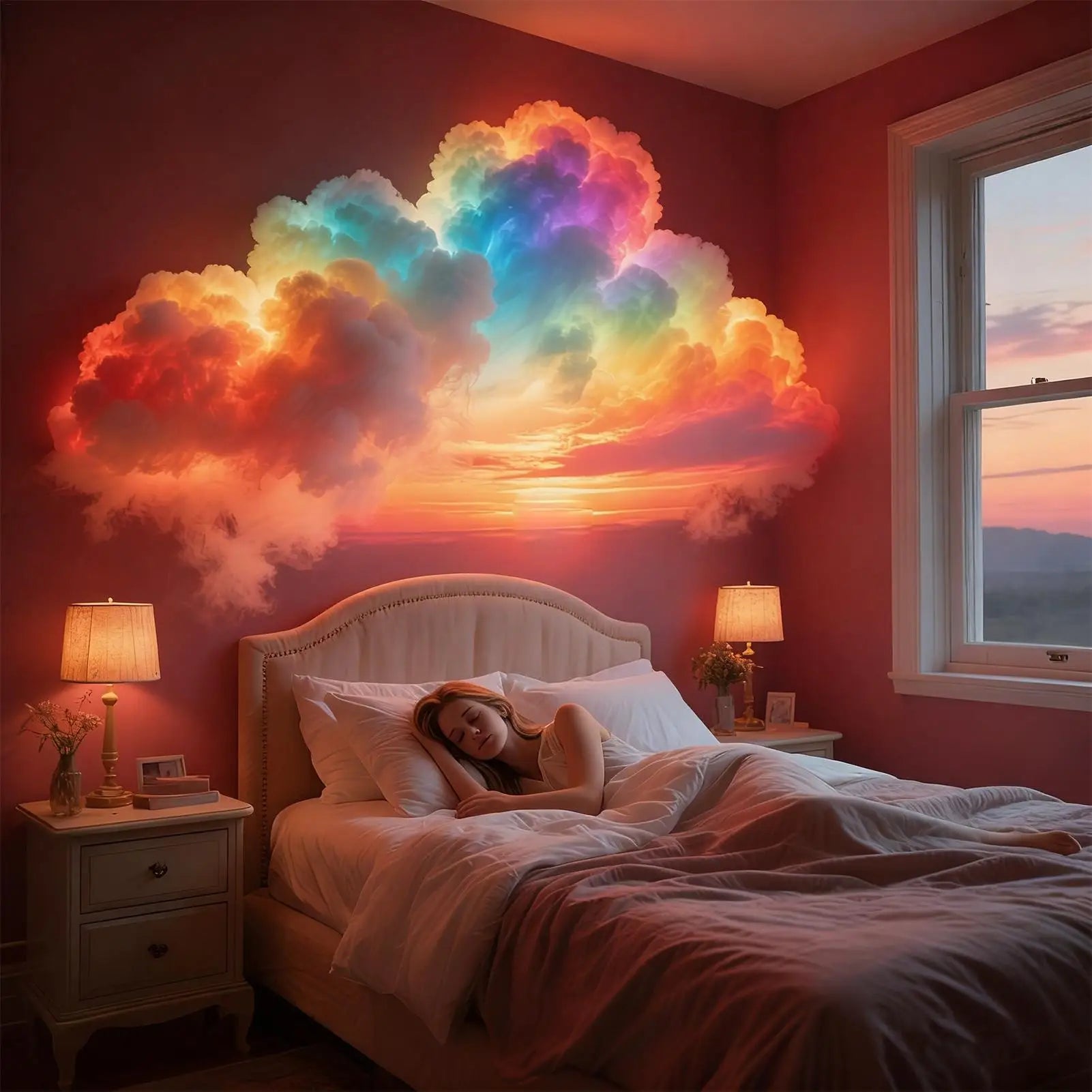 3D Thunder Cloud LED Light with Music - USB Powered Mood Lamp for Ceiling, Bedroom, Desk, Party, Festival & Photography Decor