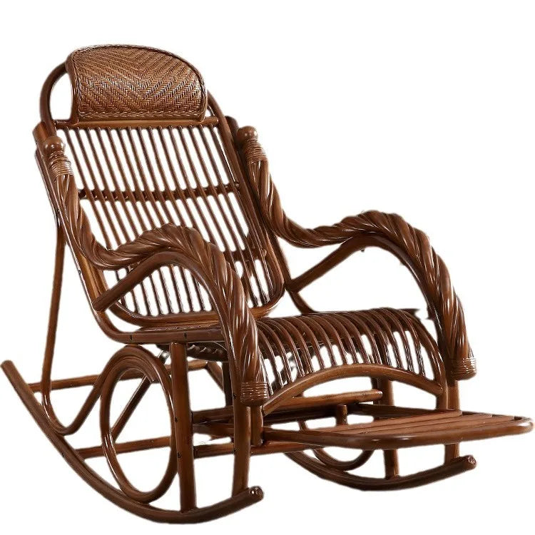 Balcony    lazy rocking recliner old-fashioned elderly high-end  woven free  household rocking