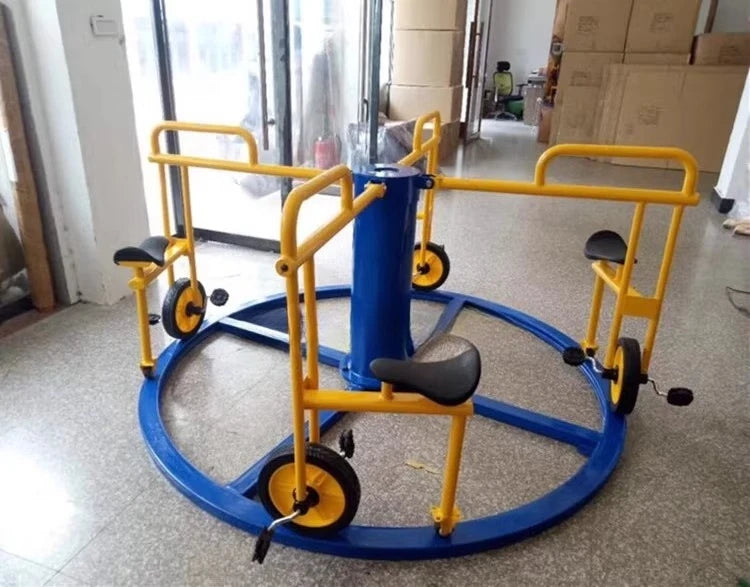 Children's track rotating car Kindergarten rotating car Bicycle Amusement park Multi-person car Special for preschool education