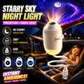 USB Starry Sky Projector Night Light 360 Bendable Touch Dimmable Moon Planet Galaxy Projection Lamp Plug Play Bedroom Decor Lamp