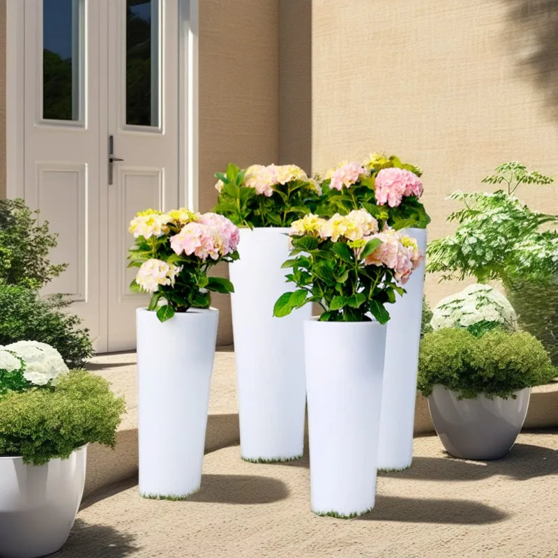 Outdoor Waterproof Luminous Flower Pot, Home Remote Control Light Emitting Diode Intelligent Environmental Protection Flower Pot