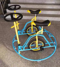 Square spin bike Double spin bike Ice and land dual-purpose spin bike