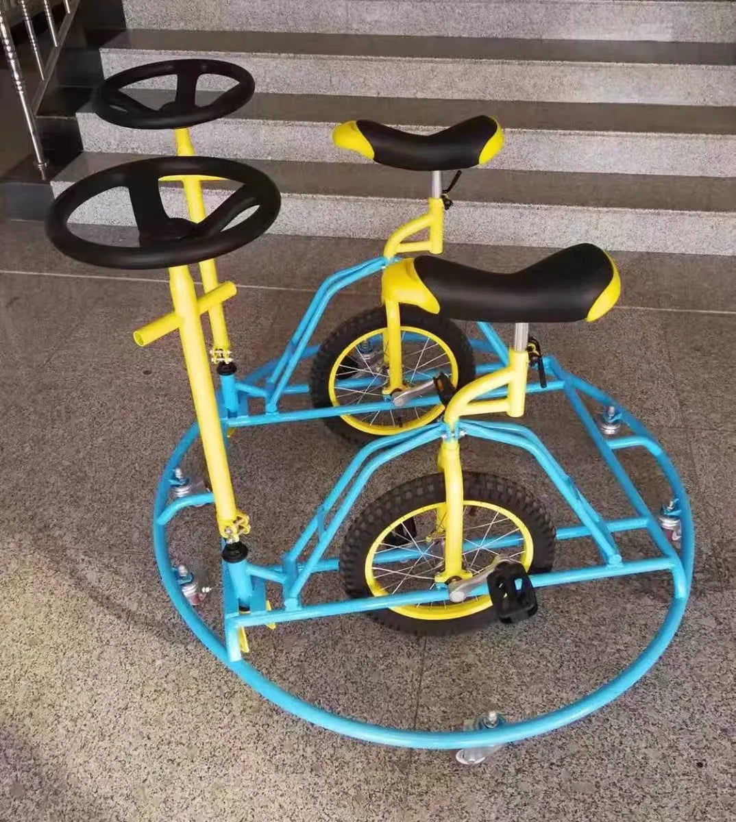 Square spin bike Double spin bike Ice and land dual-purpose spin bike