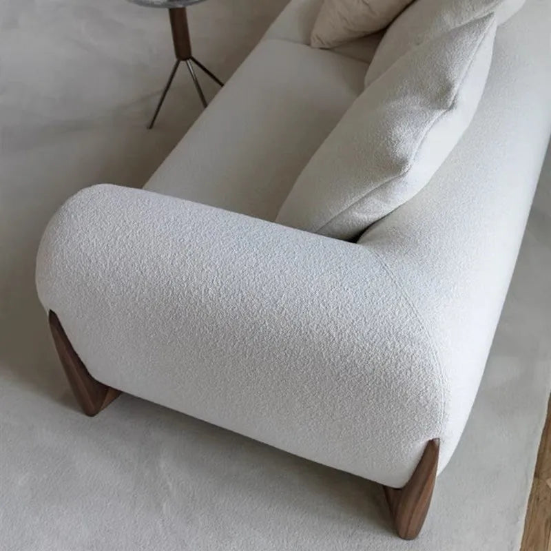 Modern Minimalist Fabric Sofa Nordic Cream-Style Living Room Clothing Store Office Sofa Leisure Designed Office Furniture FYSS
