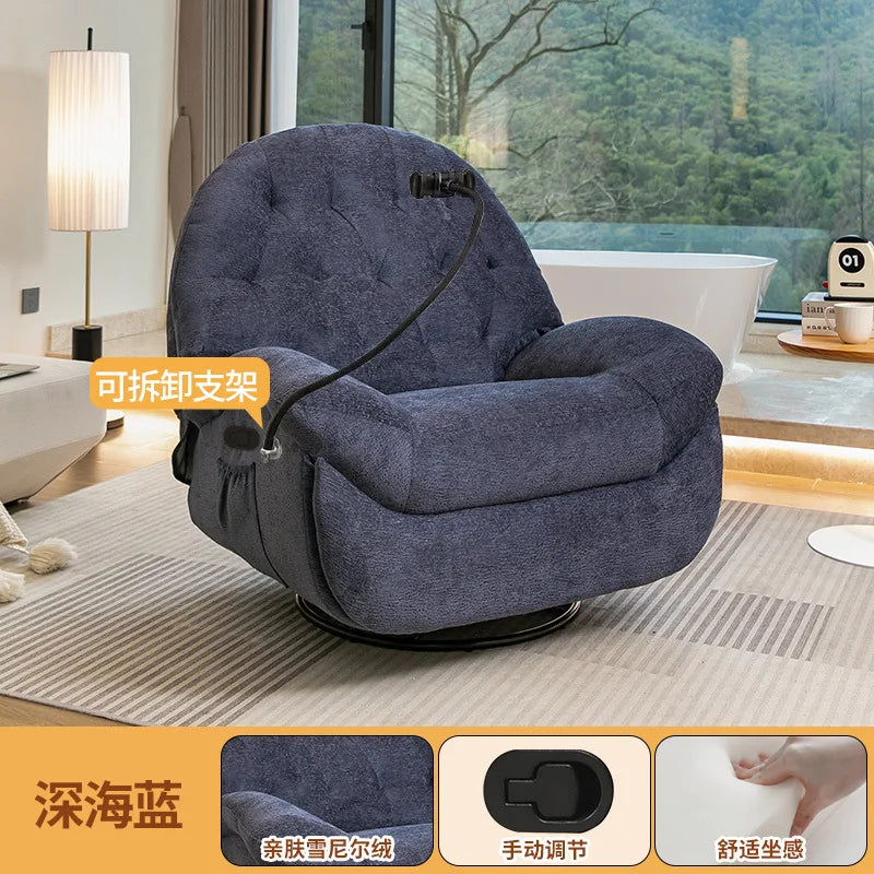 Multifunctional lazy sofa first class  living room sofa chair sleeping recliner electric single Internet celebrity