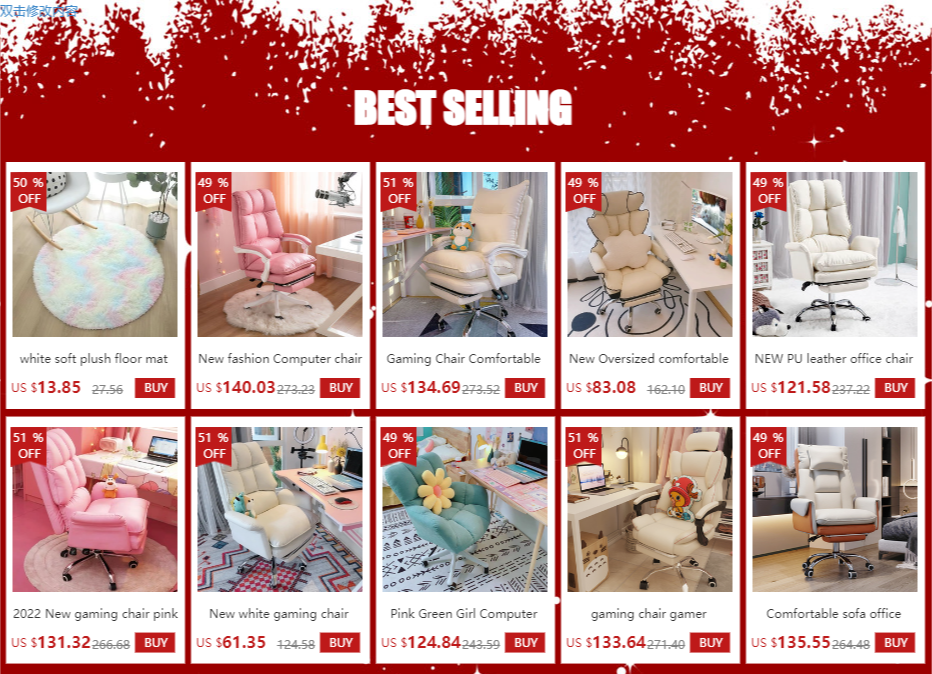 Mobile Ergonomic Office Chair Recliner Computer Bedroom Accent Office Chair Gameing Study Sillas De Oficina Office Furniture