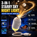 USB Starry Sky Projector Night Light 360° Bendable HD Galaxy Moon Planet Projection Lamp Plug Play Car Bedroom Projector Lamp