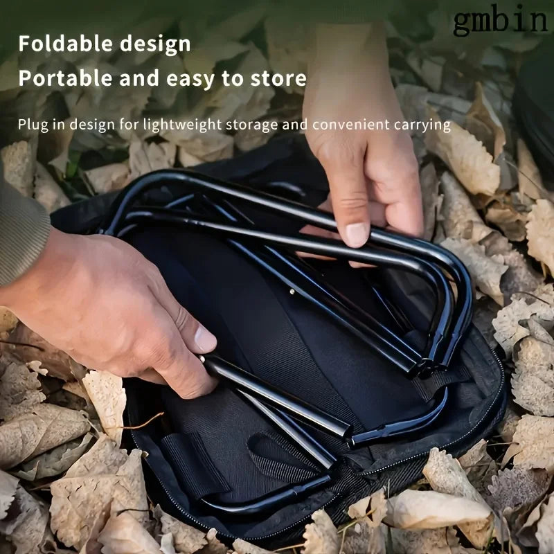 Portable Folding Stool Lightweight Camping Chair Foldable Seat for Fishing Hiking Travel Outdoor & Indoor Use