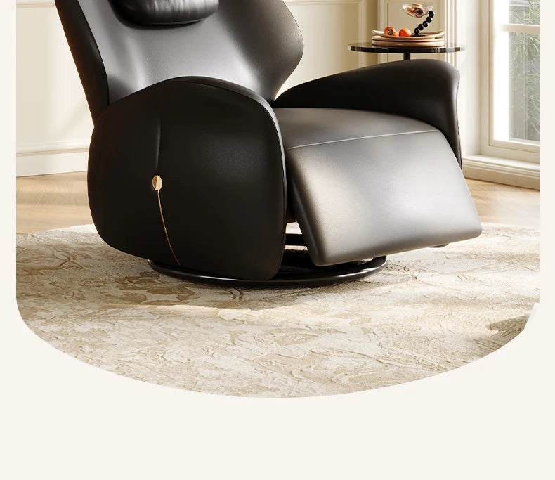 Modern Luxury Aesthetic Single Leather Sofa Lazy Recliner Couch Home Furniture Electric Italian Designer Sofa