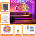 3D Cloud Lighting Light Kit with Music Sync, Multicolor RGBIC LED Strip Lights, Remote & APP Control, Mood Lighting for Bedroom