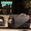 Waterproof Garden Rattan Sofa Pool Sun Lounger  Furniture Set Hotel Rattan Sofa Patio Outdoor