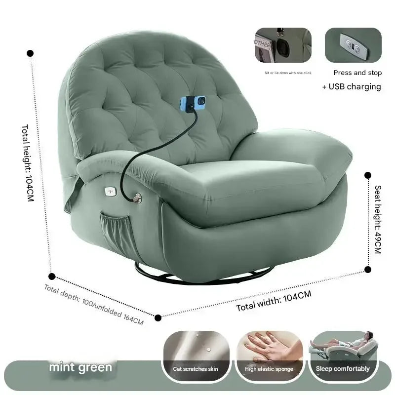 Designer Relax Massage Living Room Chairs Balcony Reading Swivel Comfortable Massage Ergonomic Fauteuil Lounge Suite Furniture