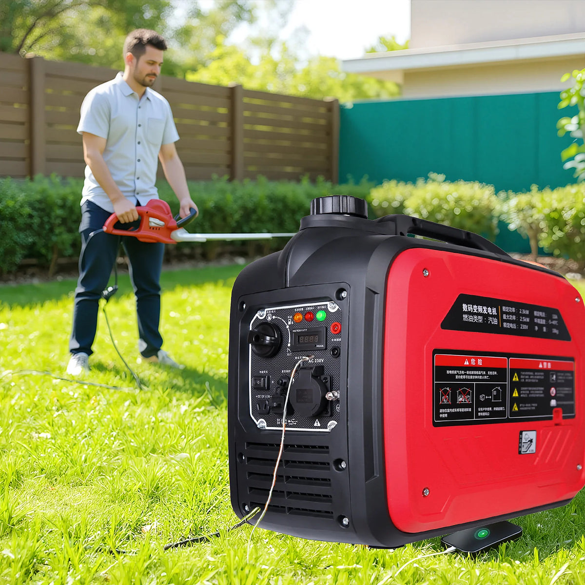 3000W Red Green Blue Three Colors Silent Inverter Generator, Solve the Power Problem