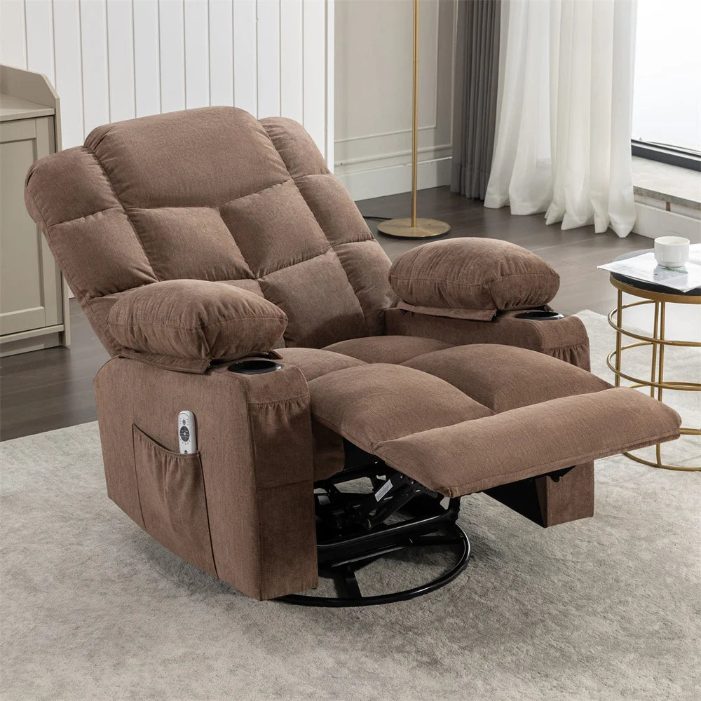 Swivel Rocker Recliner Lift Chair Wholesale Living Room Furniture Electric Massage Sofa  with Massage and Heat