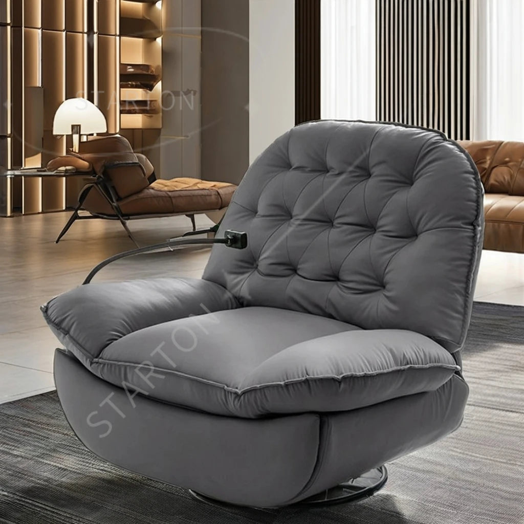 Electric Swing Eggshell Rocking Chair Single Sofa Adult Lying Lazy Living Room Rotating Rocker Reading Relaxing