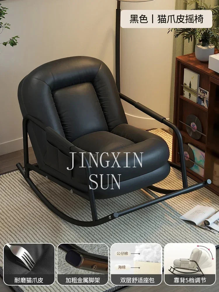 New Arrivals Lazy Sofa Rocking Chair Sofa Leisure Chair Living Room Single Rocking Chair Antique Style S51