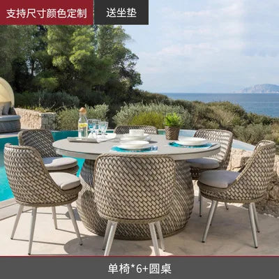 Wood Nordic Garden Furniture Sets Armchair Boho Garden Furniture Sets Fabric Balkoni Giardino Arredo Patio Furniture Outdoor Set