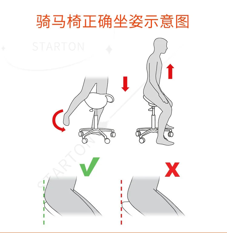 Beauty Salon Bar Bench Experimental Computer Chair Large Workbench Ergonomic Saddle Chair Dentist Orthodontic Chair