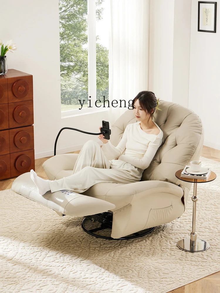 LSL Furniture Genuine Leather Electric Sofa Single Multi-Functional Leisure Recliner Rocking Chair