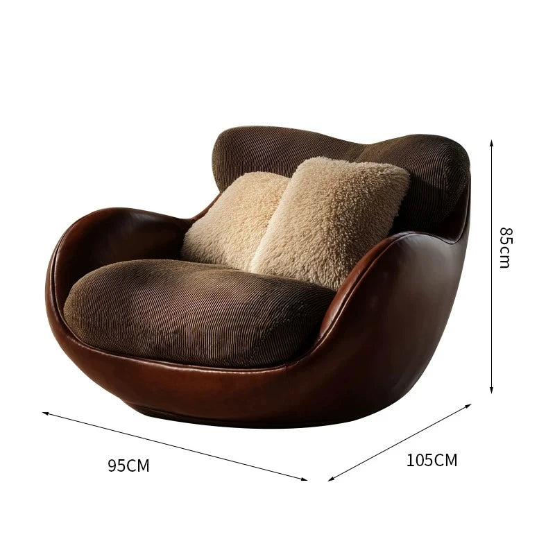 Design Meditation Living Room Chairs Swivel Recliners Back Stool Living Room Chairs Egg Lazy Fotel Bujany Home Furniture