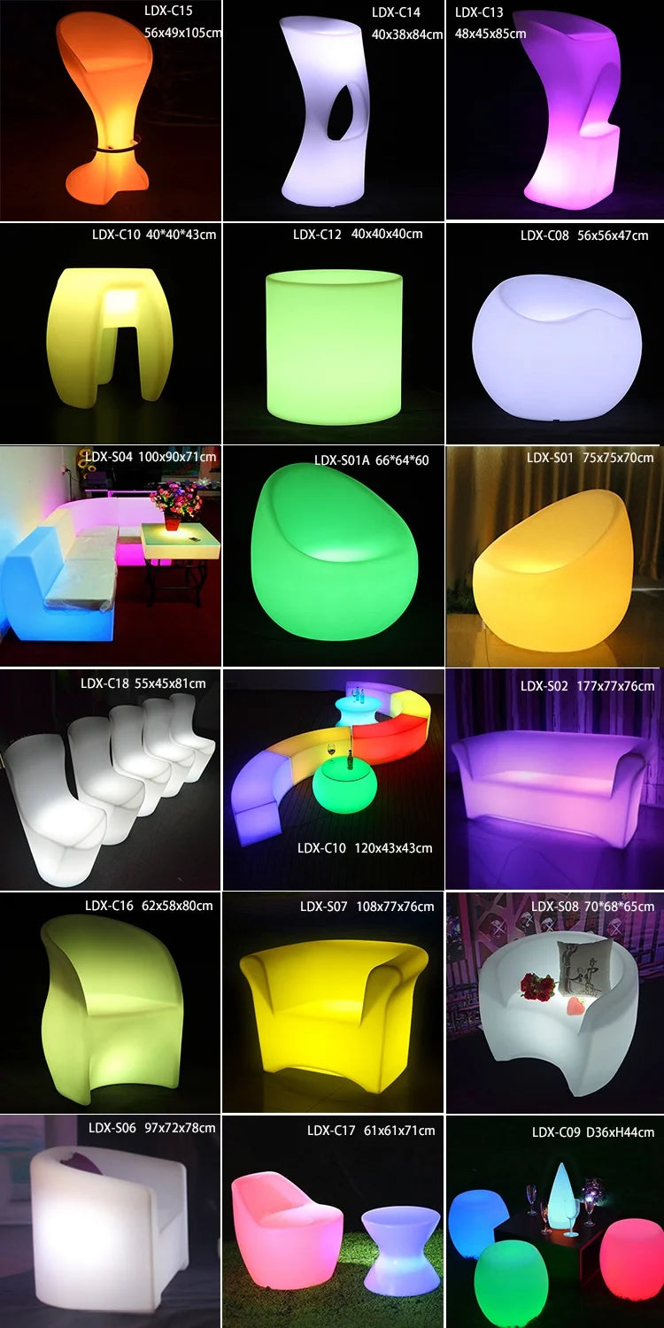 LED Illuminated Outdoor Flower Pots for Garden Decor Big Plastic Christmas Holiday -Up Flower Pots