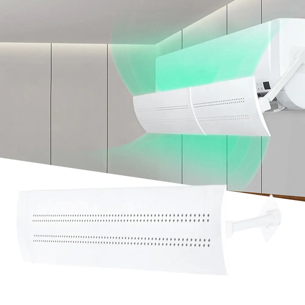 Universa Adjustable Air Conditioner Wind Deflector Anti-Direct Blowing Wall-Mounted Air Outlet Baffle Confinement Cold Air Guide