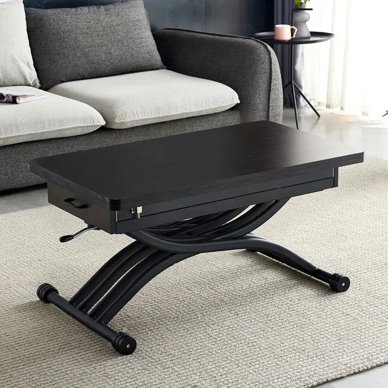 Lifting coffee table folding telescopic household dining table dual-purpose creative simple small apartment living room