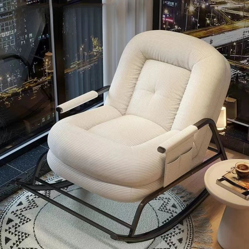 # Best-Selling Modern Minimalist Lounge Chair with Comfortable Fabric Rocking Chair Furniture for Living Room