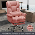 Executive Leather Office Chair Ergonomic Comfort Reclining Desk Chair for Home Workstations Full Backlift Adjustable Furniture