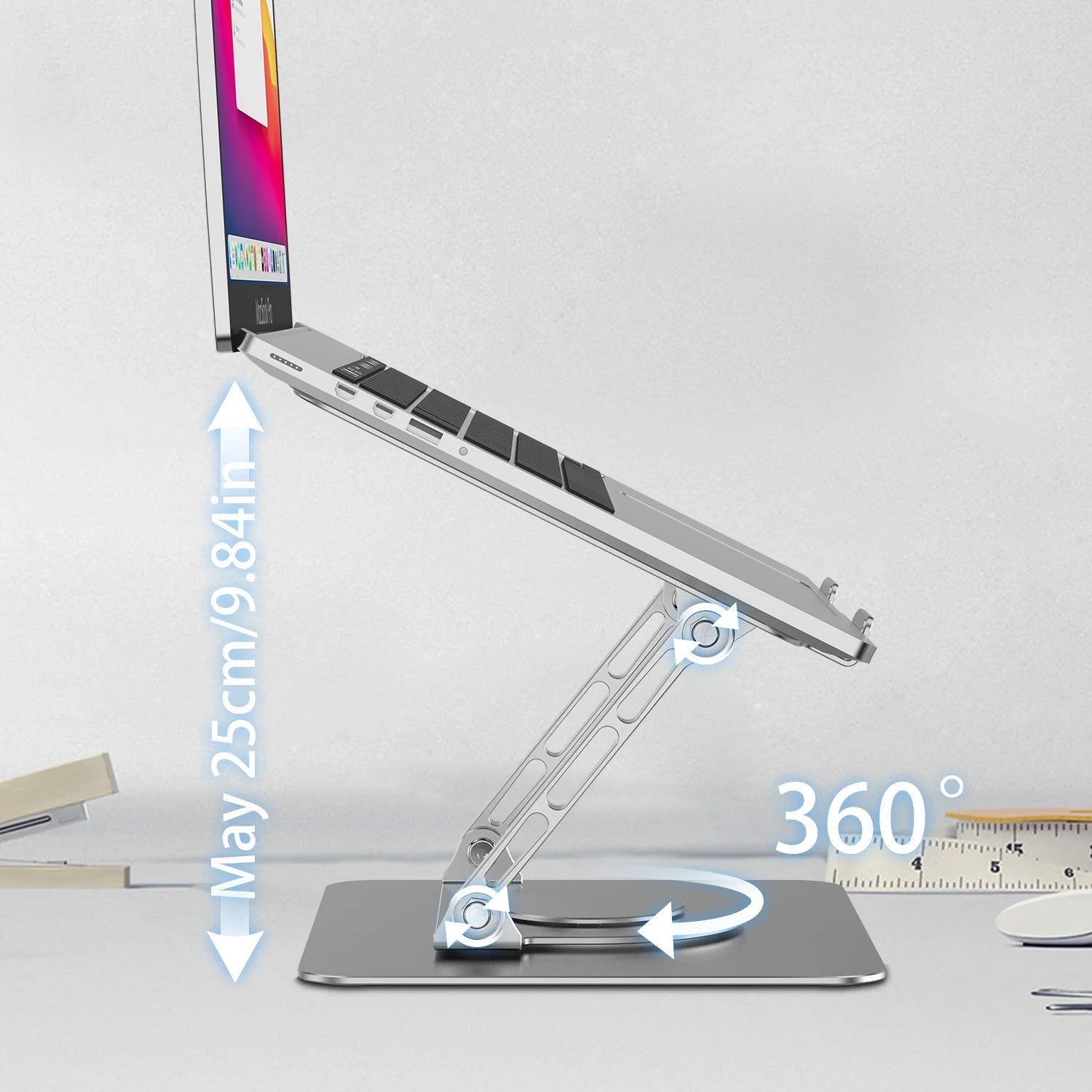 Foldable Laptop Stand Notebook Holder Vertical Aluminium Adjustable Portable Laptop Table Stand for Macbook Tablet Accessories