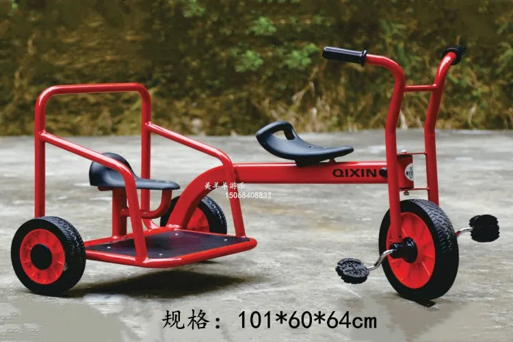 Tricycles, children's two person bicycles, outdoor twin bicycles, three person bicycles, multiple person rotating carts