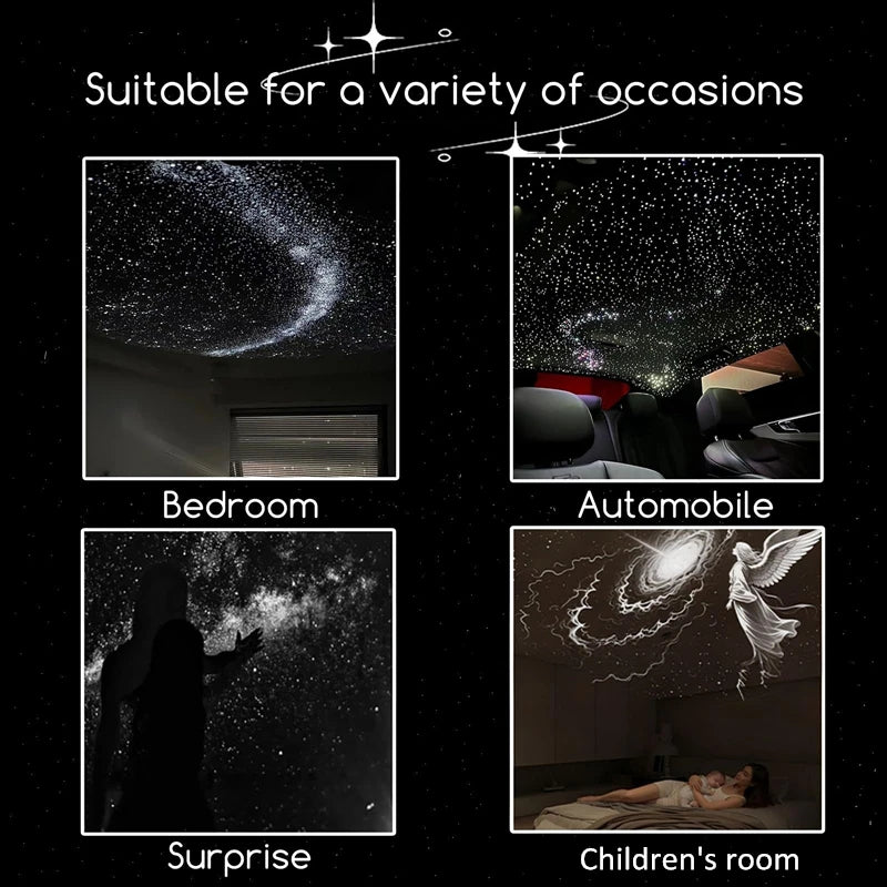 30 Projection Slides 2-in-1 Mini USB Galaxy Star Projector Night Light – Starry Sky Ambient Lamp for Bedroom Sleep & Decoration