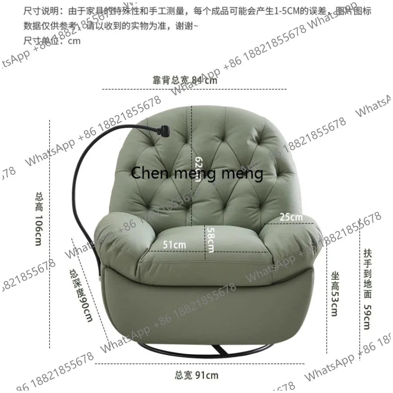 a17  Office Bedroom Chair Balcony Simple Fabric Luxury Modern Lazy Chair Designer Nordic Poltrone Da Salotto Home Accessories