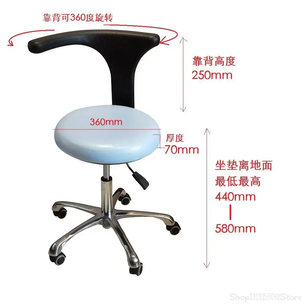 Dental dentist chair lifting doctor's office chair nurse's assistant rotating chair working medical facial features stool