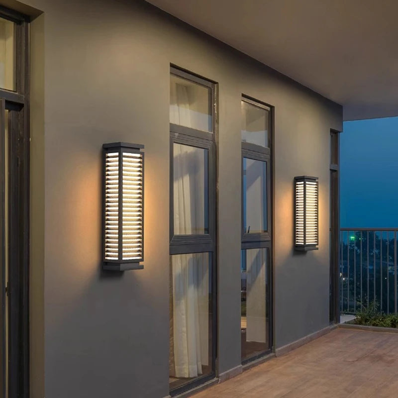LED outdoor waterproof wall lamp IP65 exterior wall porch balcony 110V220V stainless steel garden decoration courtyard wall lamp
