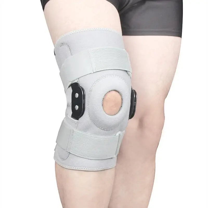1PC Knee Brace with Dual Metal Side Stabilizers Knee Pad Support Adjustable Patella Protector Arthritis Joint Pain Sports Guard
