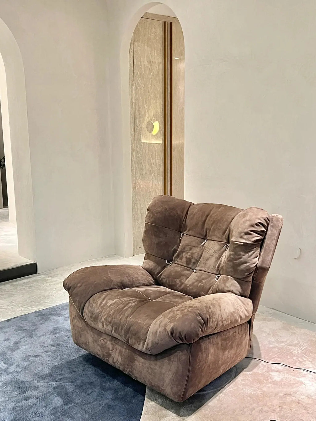 Internet celebrity lazy sofa can sleep cloud single electric multi-function living room balcony rotating recliner storage