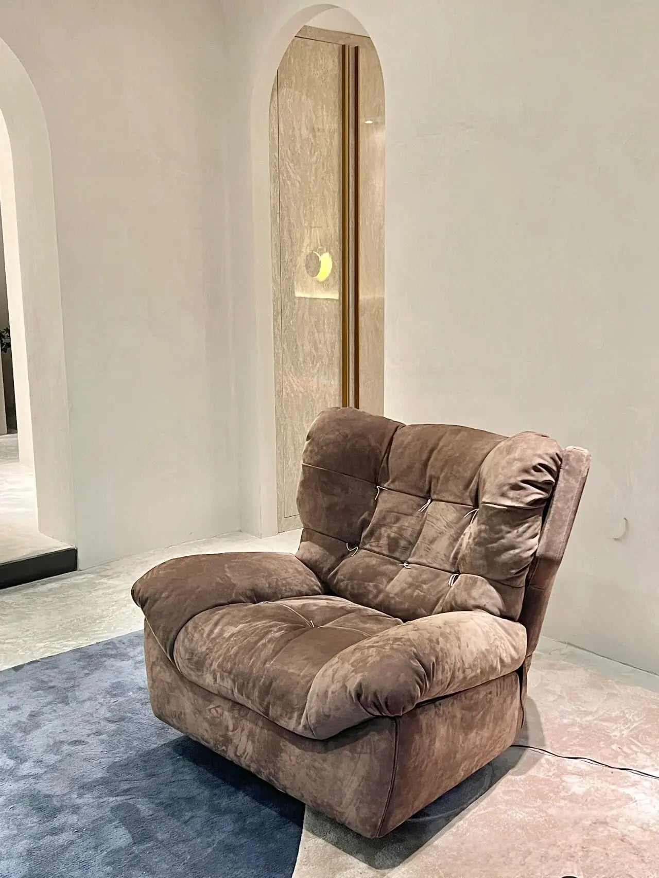 Internet celebrity lazy sofa can sleep cloud single electric multi-function living room balcony rotating recliner storage