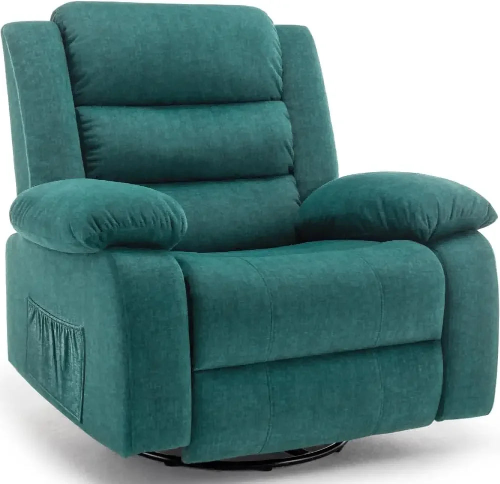Luxury Reclining Chairs, Spacious Rocking Seats, Massage Heat Function, Full Rotation Nursery Rocker