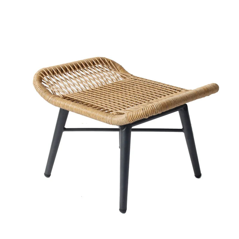 Rattan Chair Three Piece Set Balcony Table Modern Outdoor Furniture Combination Armrest Single Rattan Sofa Outdoor Chairs